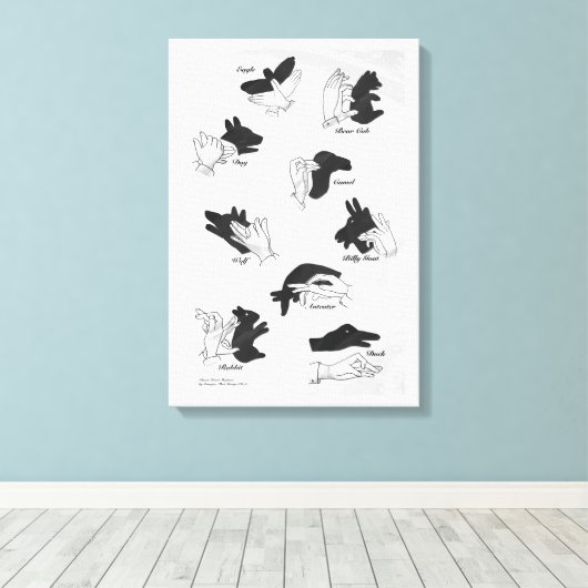 Shadow Puppets Canvas Afdruk (Insitu (Houten vloer))