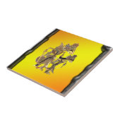 Shadow Puppets Indonesisch Tegeltje (Zijkant)