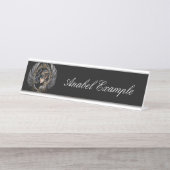 Shadow Queen – Panter Spirit Embleem. Bureau Naambordje (Voorkant)
