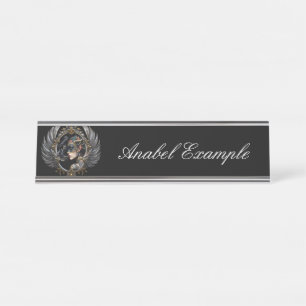 Shadow Queen – Panter Spirit Embleem. Bureau Naambordje