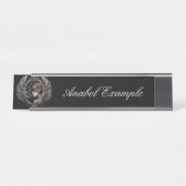 Shadow Queen – Panter Spirit Embleem. Bureau Naambordje (Voorkant)