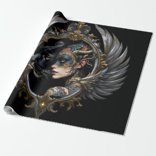 Shadow Queen – Panter Spirit Embleem. Cadeaupapier