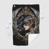 Shadow Queen – Panter Spirit Embleem. Golfhanddoek (Insitu)