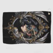 Shadow Queen – Panter Spirit Embleem. Golfhanddoek (Horizontaal)