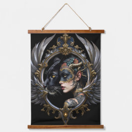 Shadow Queen – Panter Spirit Embleem. Hangend Wandkleed