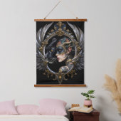 Shadow Queen – Panter Spirit Embleem. Hangend Wandkleed (Slaapkamer)