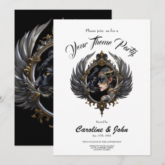 Shadow Queen – Panter Spirit Embleem. Kaart (Voorkant / Achterkant)