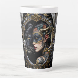 Shadow Queen – Panter Spirit Embleem. Latte Mok