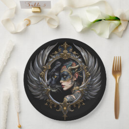 Shadow Queen – Panter Spirit Embleem. Papieren Bordje