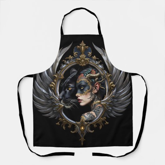 Shadow Queen – Panter Spirit Embleem. Schort (Voorkant)
