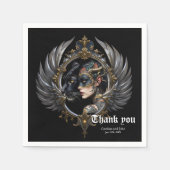 Shadow Queen – Panter Spirit Embleem. Servet (Voorkant)