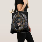 Shadow Queen – Panter Spirit Embleem. Tote Bag (Dichtbij)