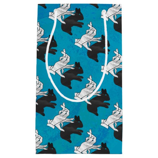 Shadow Rabbit op Blue Klein Cadeauzakje (Voorkant)