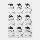 Shadow Rabbit van LightIllusions.com Theedoek (Verticaal)