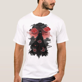 Shadow Reaper in the Rain - Red Cloud Aesthetic T- T-shirt