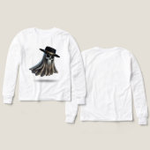Shadow Reaper – Lange mouw Ghost Fedora T-shirt (Voorkant /achterkant)