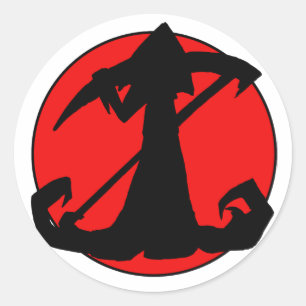 Shadow Reaper-Stickers Ronde Sticker