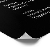 Shadow Self Love Aanmoediging Inspirerend gedicht Poster (Hoek)