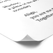 Shadow Self Love Aanmoediging Inspirerend gedicht Poster (Hoek)