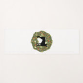 Shadow Silhouette McNab Hond in een Krans Yogamat (Voorkant (horizontaal))