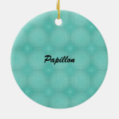 Shadow Silhouette Papillon Keramisch Ornament (Achterkant)