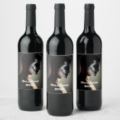 Shadow & Strength – Halloween 2025 Wijnlabel Wijn Etiket (Flessen)