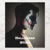 Shadow & Strength – Halloween 2025 Wijnlabel Wijn Etiket (Enkel label)