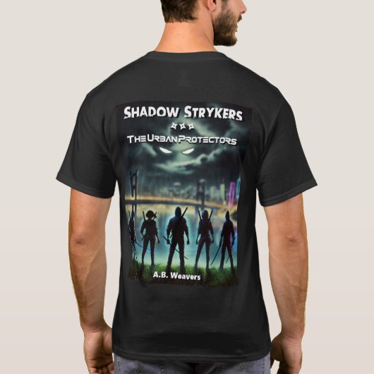 Shadow Strykers boek T-shirt (Achterkant)
