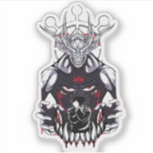 🌑 Shadow Summoner Sticker – Anime-Inspired Vinyl  (Voorkant)