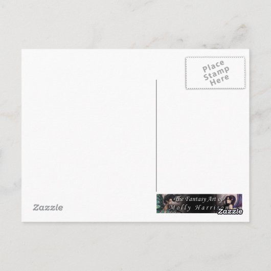 Shadow Trees Gothic Fantasy Sprookjesvampier Art Briefkaart (Achterkant)