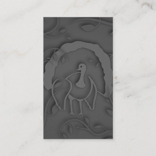 Shadow Turkey Noir Visitekaartje (Voorkant)