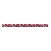 Shadow Union Jack Flag Satijnen Lint (Voorkant)
