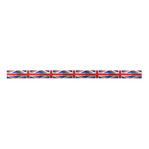 Shadow Union Jack Flag Satijnen Lint
