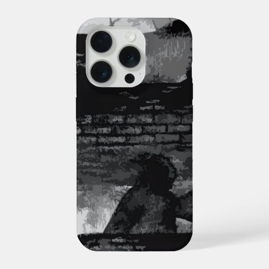 Shadow Walker - iPhone 15pro Case iPhone Hoesje (Achterkant)
