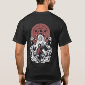 ⚡ Shadow Warlord T-Shirt – Anime-Geïnspireerde Leg (Achterkant)