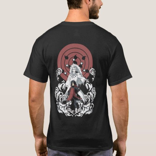 ⚡ Shadow Warlord T-Shirt – Anime-Inspired Legendar (Achterkant)