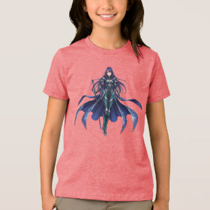 Shadow Warrior Anime Prinses Battle Fantasy Kids Tri-Blend Shirt