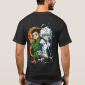 🔥 Shadow Warrior Aura | Purple Flame Anime T-shirt (Achterkant)