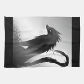 Shadow Wolf Anime Towel Theedoek (Horizontaal)