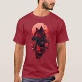 Shadow Wolf episch ontwerp T-shirt (Voorkant)