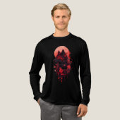 Shadow Wolf episch ontwerp Tri-Blend Shirt (Voorkant)