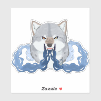 Shadow Wolf OC Sticker