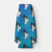 Shadow Wolf op Blue Flesjeskoeler (Voorkant)