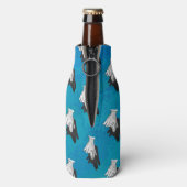 Shadow Wolf op Blue Flesjeskoeler (Fles Achterkant)