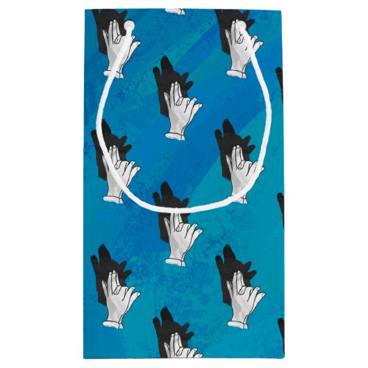 Shadow Wolf op Blue Klein Cadeauzakje (Achterkant)