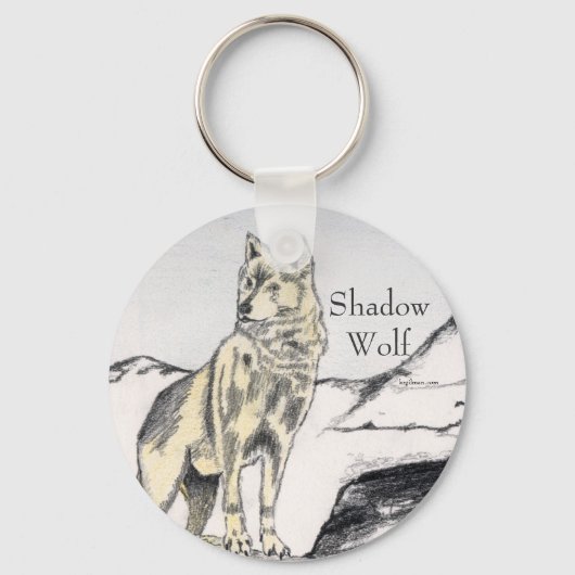 Shadow Wolf Sleutelhanger (Voorkant)