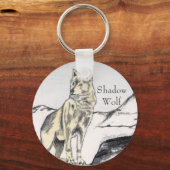 Shadow Wolf Sleutelhanger (Voorkant)