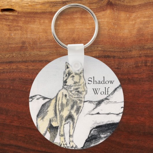 Shadow Wolf Sleutelhanger (Voorkant)