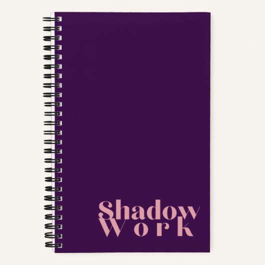 Shadow Work Midnight Paarse Journal Notitieboek (Voorkant)