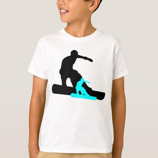 shadowboarder : blauwgroen : t-shirt (Voorkant)